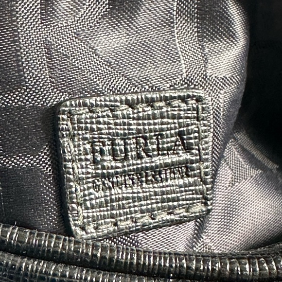 FURLA Black Leather Chain Crossbody Bag - Picture 9 of 10